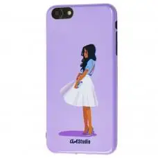 Чохол для iPhone 7 / 8 ArtStudio Girls Power girl бузковий