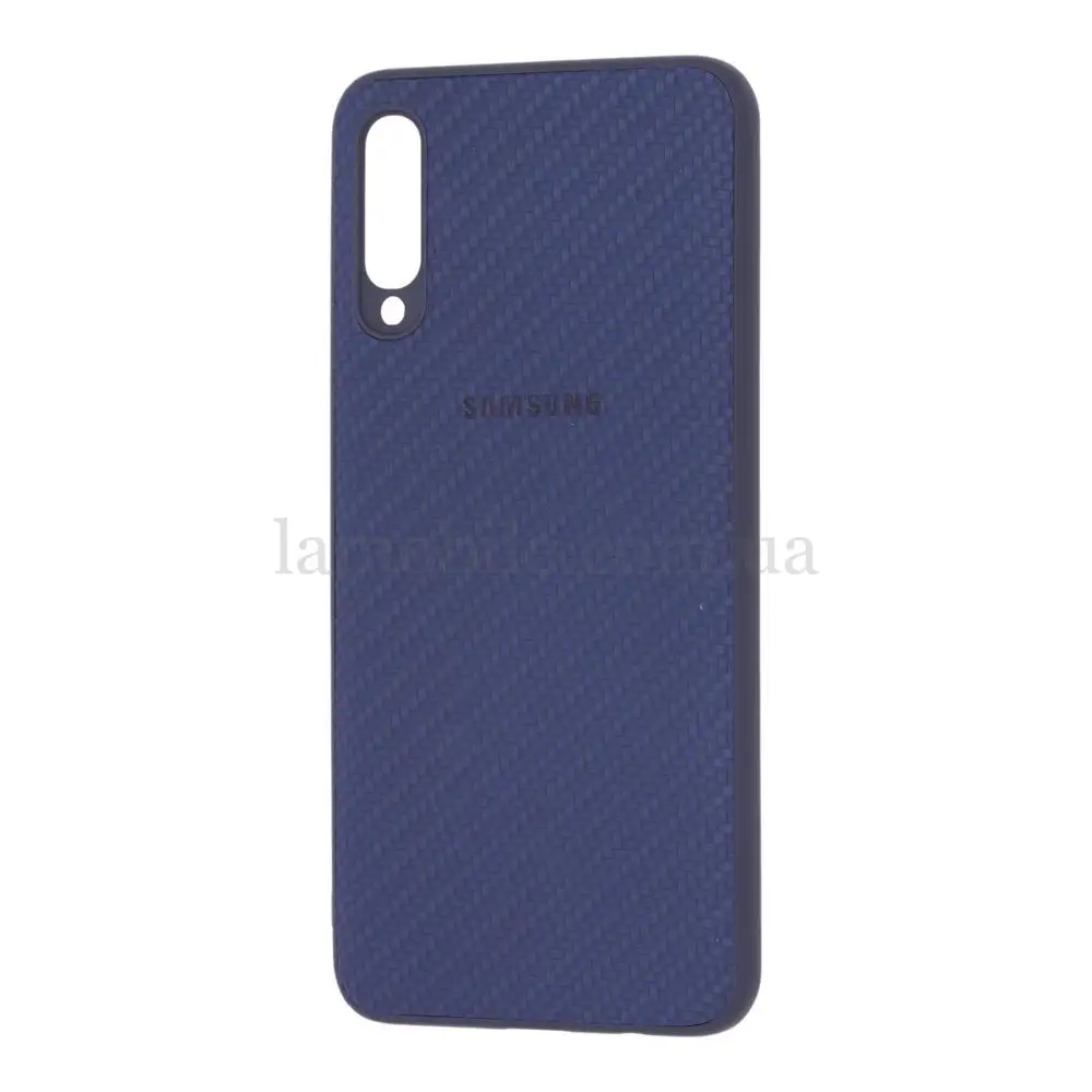 Чехол для Samsung Galaxy A50 / A50s / A30s Carbon New синий