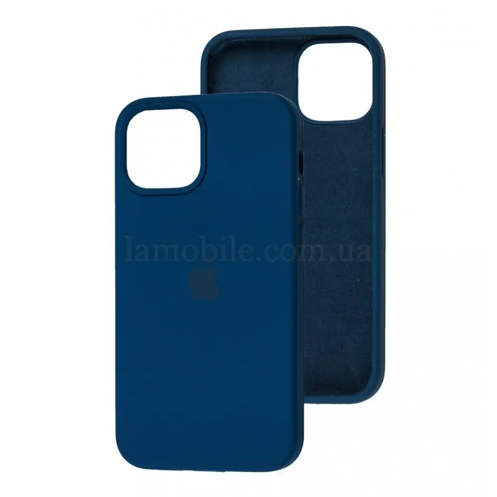 Чехол для iPhone 13 mini Silicone Full синий / navy blue