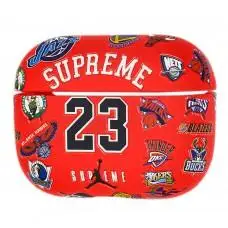 Чехол для AirPods Pro IMD Brand "supreme 23 красный"