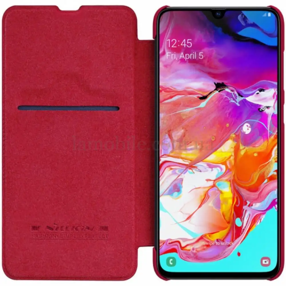Чохол книжка Samsung Galaxy A70 (A705) Nillkin Qin series червоний
