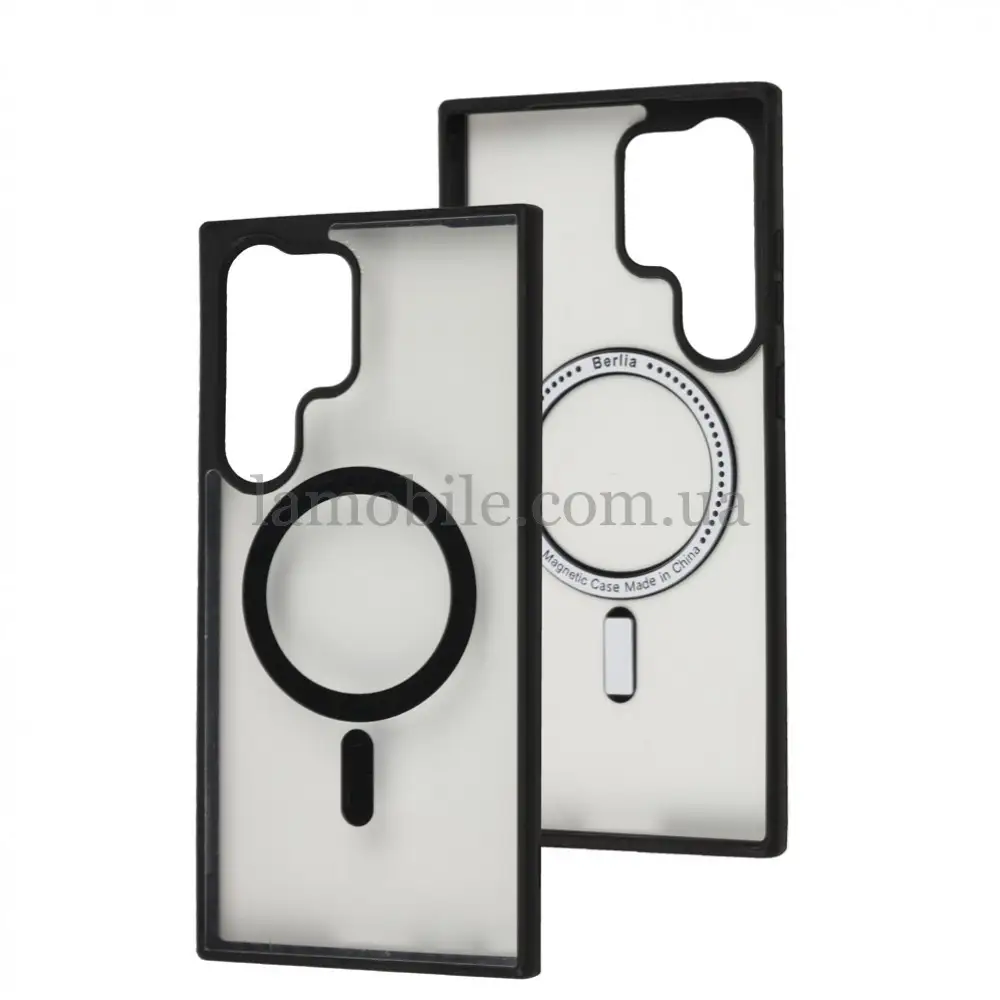 Чохол для Samsung Galaxy S23 Ultra (S918) Berlia Color MagSafe black