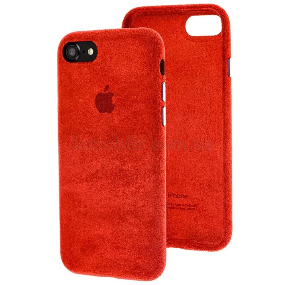 Чохол для iPhone 7/8 Alcantara 360 червоний
