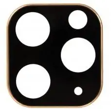Защитная накладна для камеры iPhone 11 Pro / 11 Pro Max Wsfive черно-золотистое