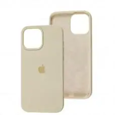 Чохол для iPhone 13 Pro Max Square Full silicone молочний / lactic