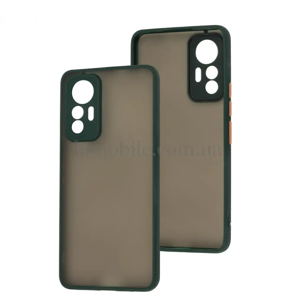 Чехол для Xiaomi 12 Lite LikGus Totu camera protect оливковый