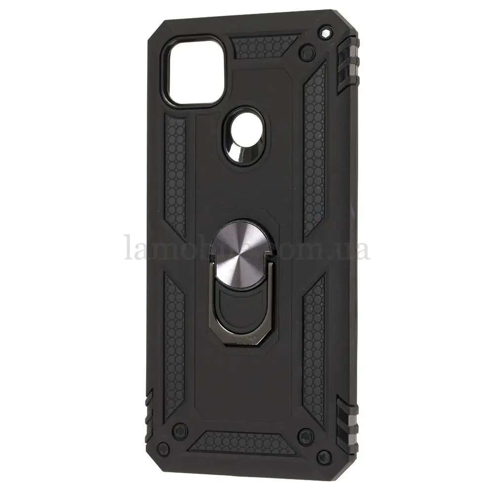 Чохол для Xiaomi Redmi 9C / 10A Serge Ring ударостійкий чорний