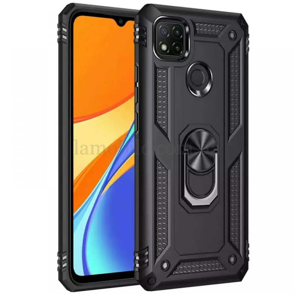 Чохол для Xiaomi Redmi 9C / 10A Serge Ring ударостійкий чорний