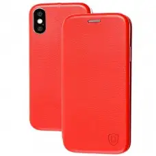 Чохол книжка Premium для iPhone Xs Max червоний
