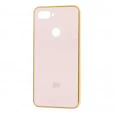 Чехол для Xiaomi Mi 8 Lite Silicone case (TPU) золотистый
