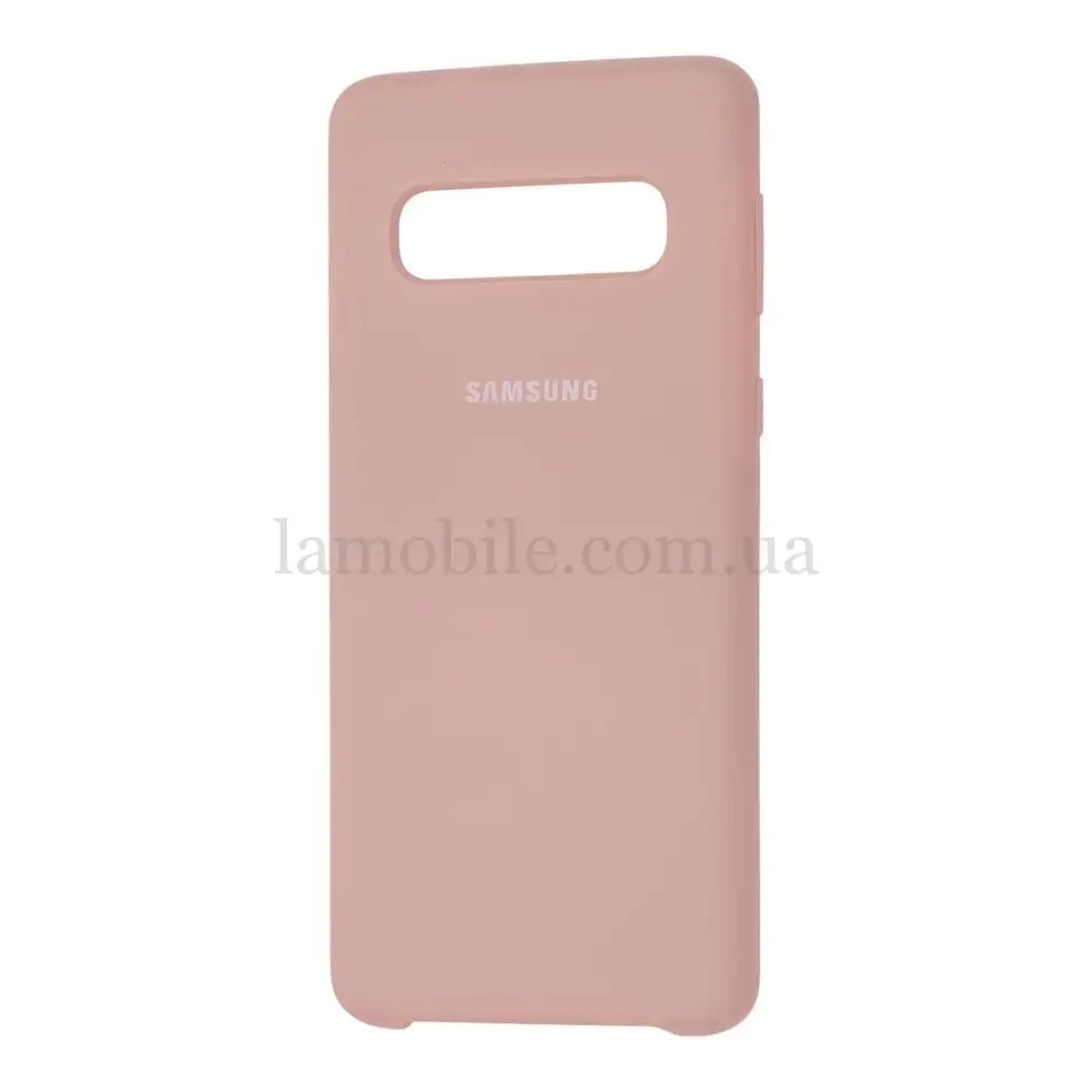 Чохол Samsung Galaxy S10 (G973) Silky Soft Touch блідо-рожевий