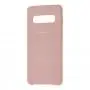 Чохол Samsung Galaxy S10 (G973) Silky Soft Touch блідо-рожевий