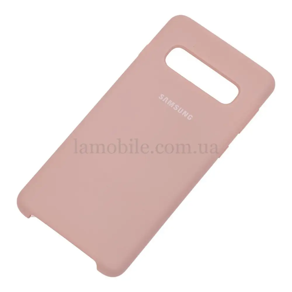 Чохол Samsung Galaxy S10 (G973) Silky Soft Touch блідо-рожевий