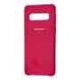 Чохол Samsung Galaxy S10 (G973) Silky Soft Touch вишневий