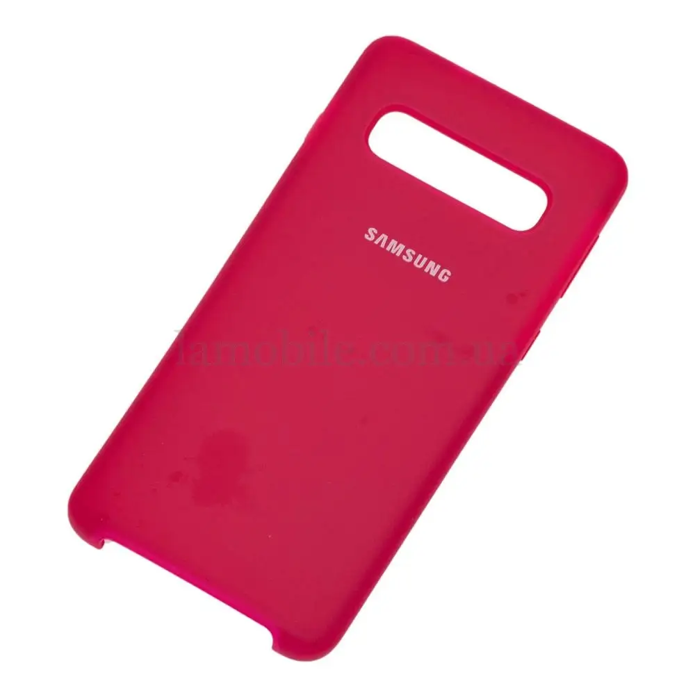 Чохол Samsung Galaxy S10 (G973) Silky Soft Touch вишневий