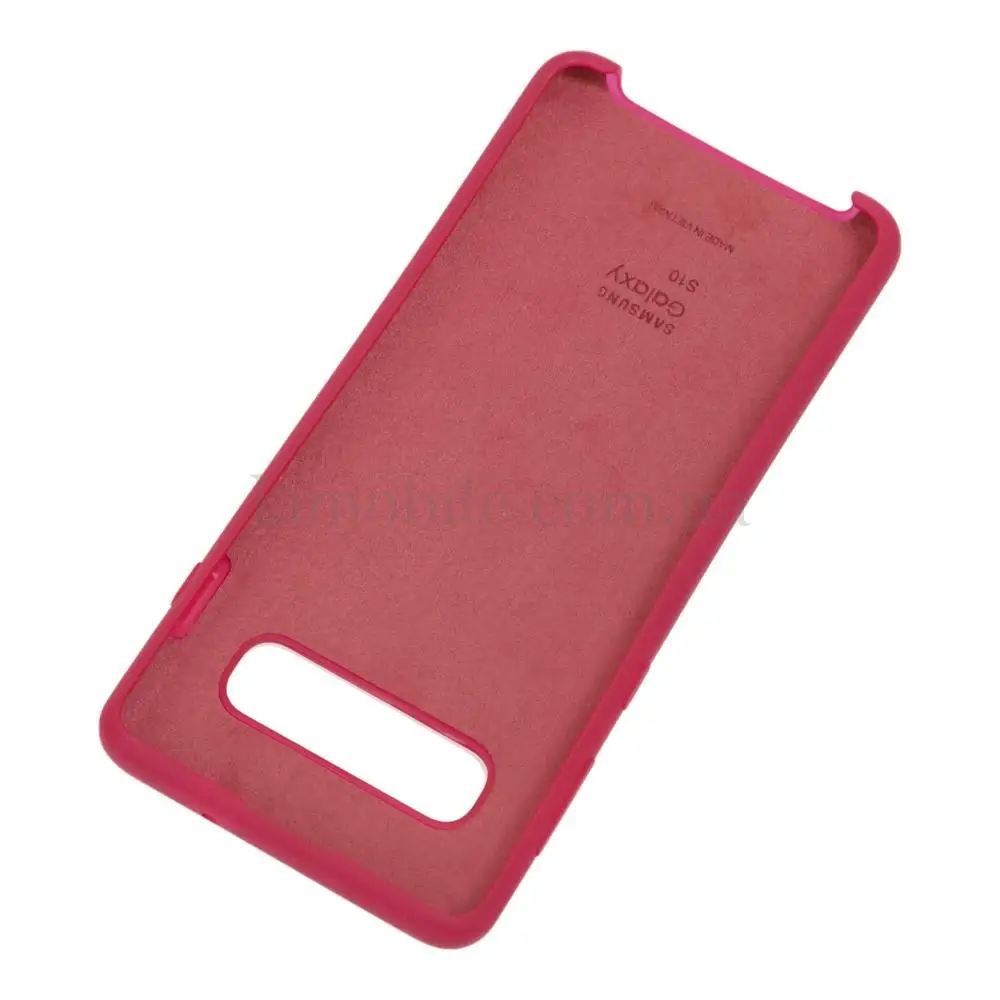 Чохол Samsung Galaxy S10 (G973) Silky Soft Touch вишневий