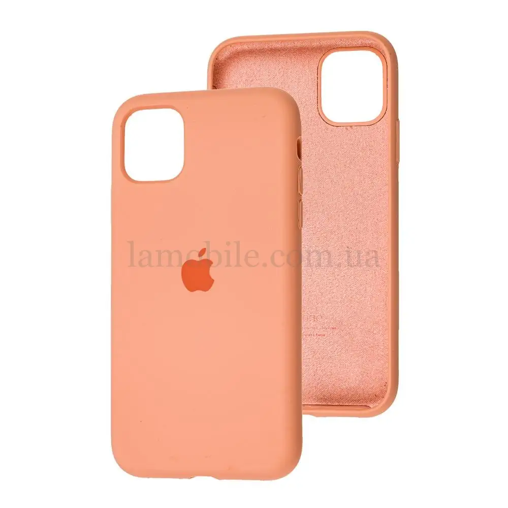 Чехол для iPhone 11 Silicone Full персиковый