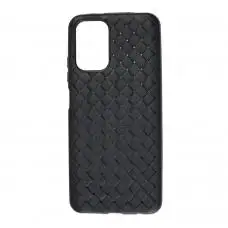 Чехол для Xiaomi Redmi Note 10 / 10s Weaving черный