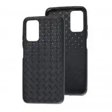 Чехол для Xiaomi Poco M3 / Redmi 9T Weaving черный