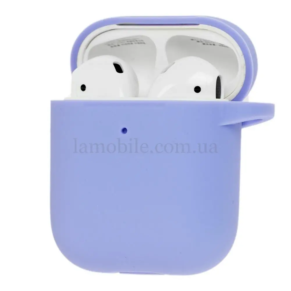 Чехол для AirPods Silicone New light purple