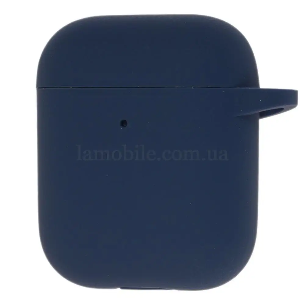 Чохол для AirPods Silicone New midnight blue