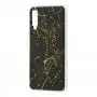 Чохол для Samsung Galaxy A7 2018 (A750) Marble чорний з цукерки