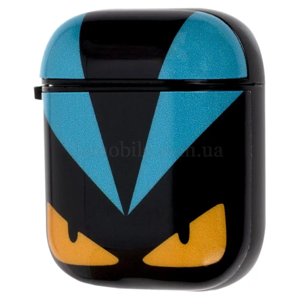 Чехол для AirPods Young Style Fendi черно-голубой