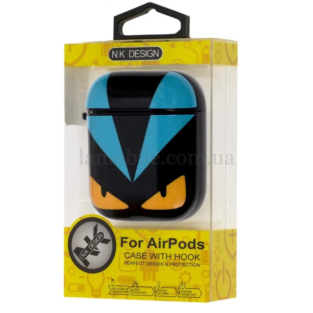 Чехол для AirPods Young Style Fendi черно-голубой