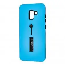 Чохол для Samsung Galaxy A8+ 2018 (A730) Kickstand блакитний