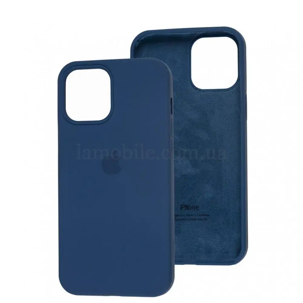 Чехол Silicone для iPhone 12 Pro Max case cobalt blue 