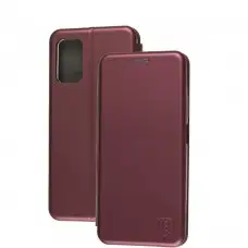 Чохол книжка Premium для Xiaomi Poco M3 / Redmi 9T бордовий