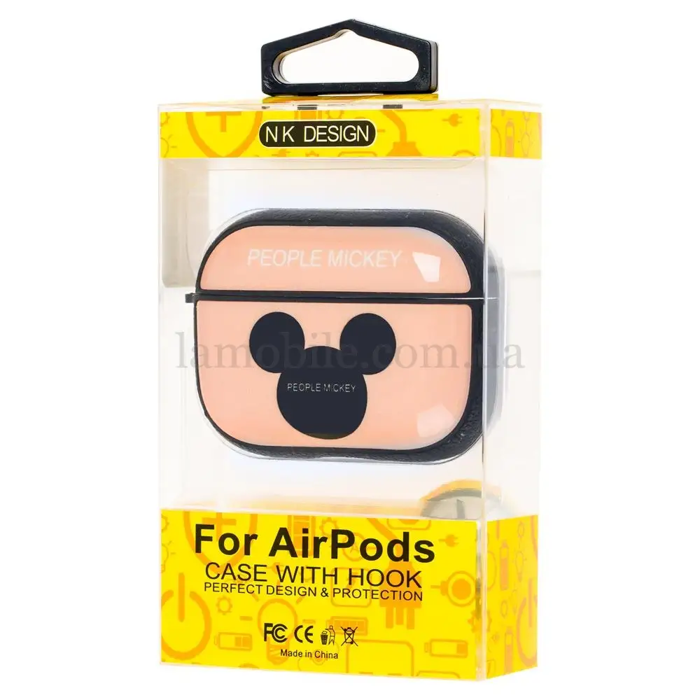 Чохол для AirPods Pro Young Style People Mickey персиковий