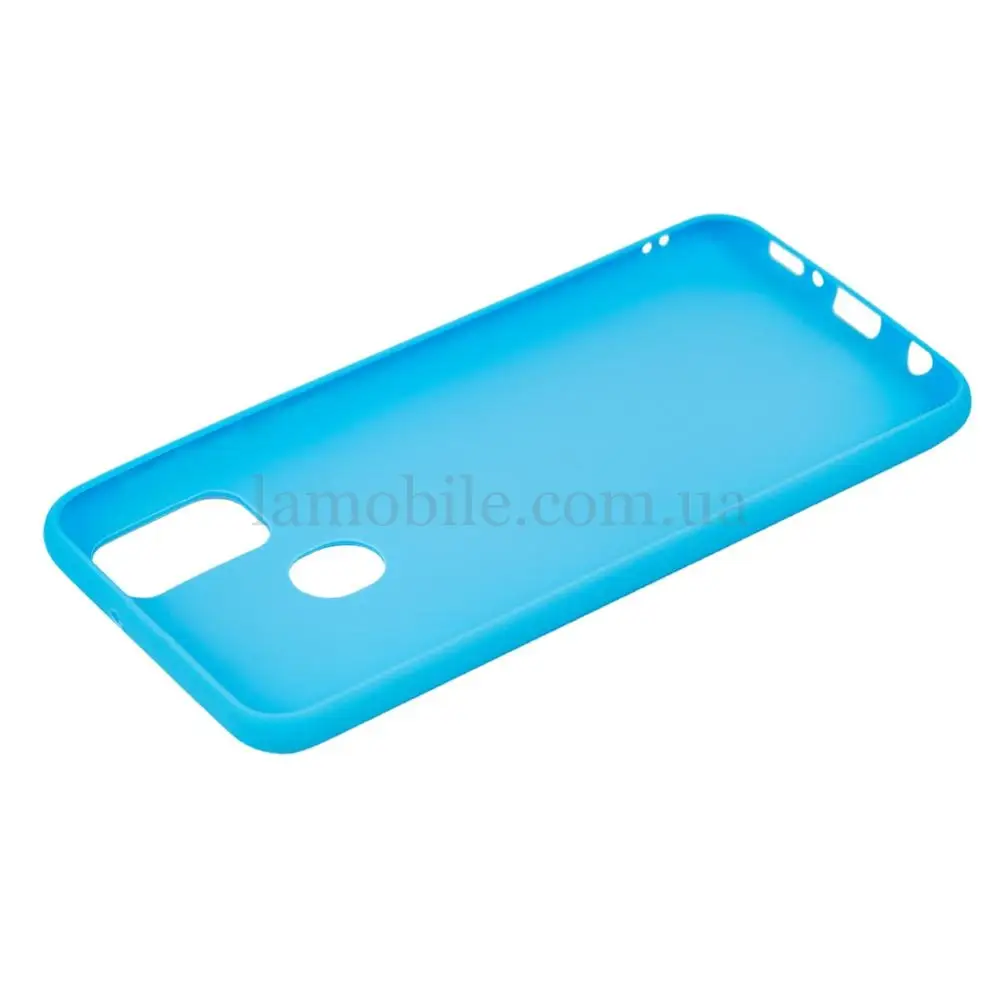 Чехол для Samsung Galaxy M21 / M30s soft матовый голубой