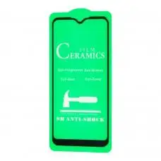 Захисне скло для Samsung Galaxy A01 (A015) "ceramics anti-shock" чорне (OEM)