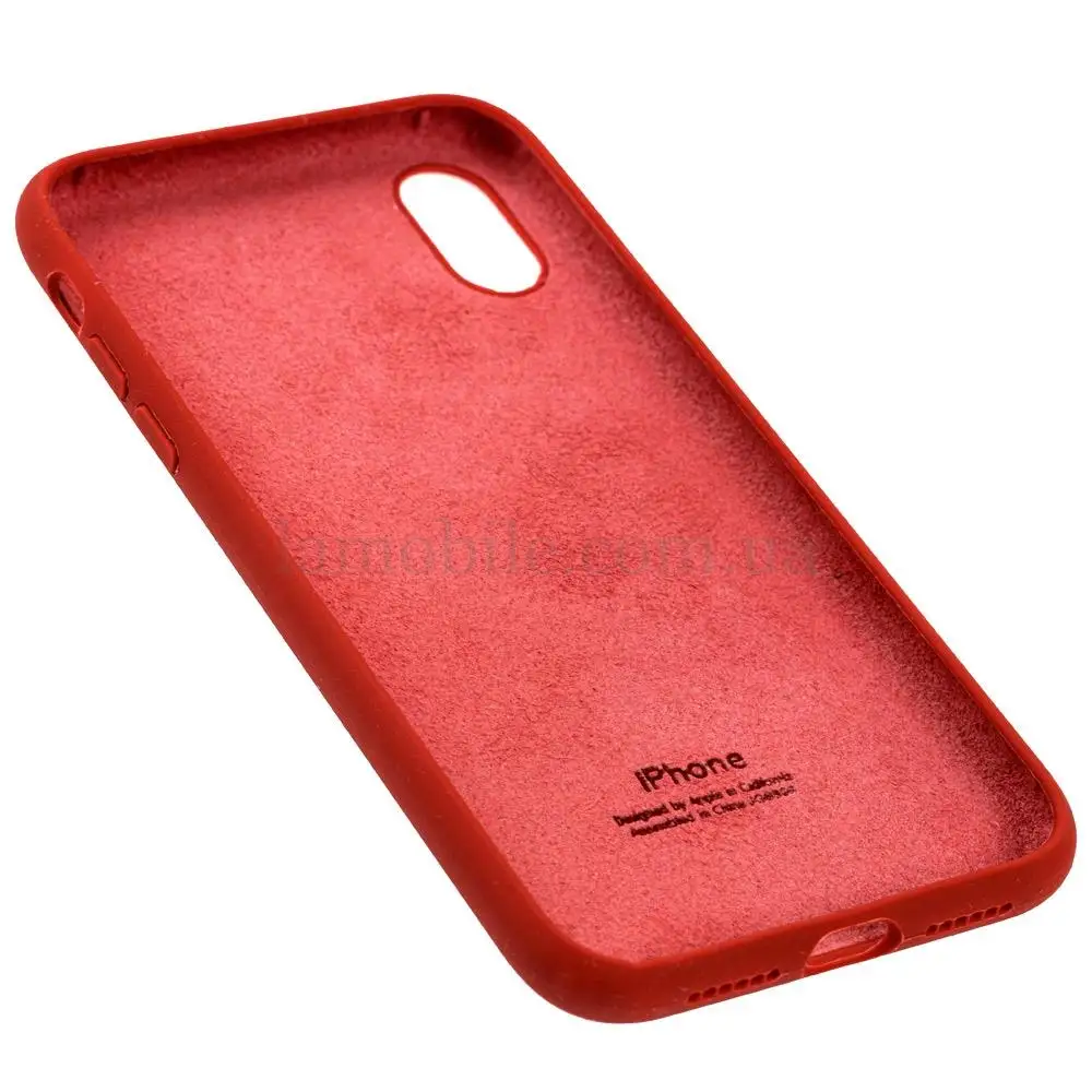 Чехол для iPhone Xr Silicone Full красный / dark red