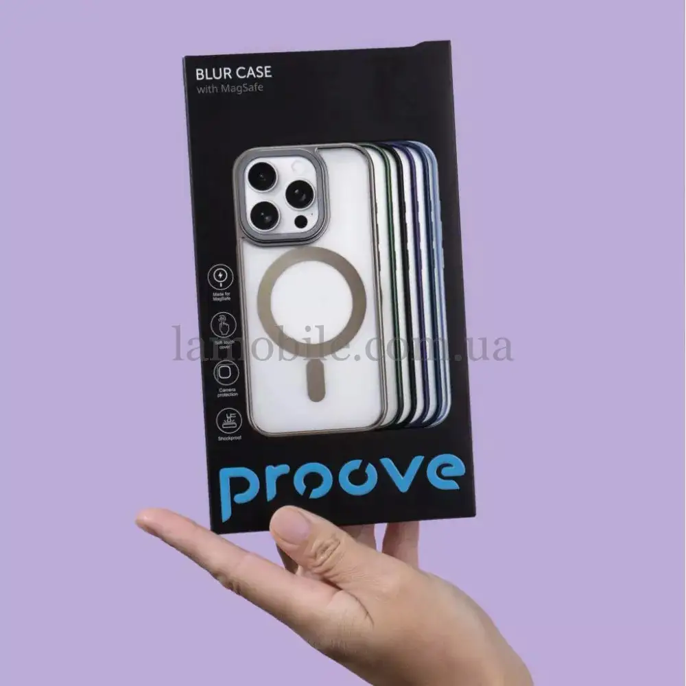 Чохол для iPhone 14 Pro Max Proove Blur MagSafe sierra blue