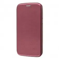 Чохол книжка Premium для Samsung Galaxy J7 2016 (J710) бордовий