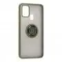 Чохол для Samsung Galaxy M21 / M30S / M31 LikGus Edging Ring хакі