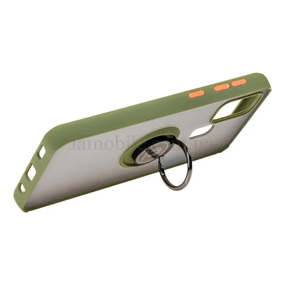 Чохол для Samsung Galaxy M21 / M30S / M31 LikGus Edging Ring хакі