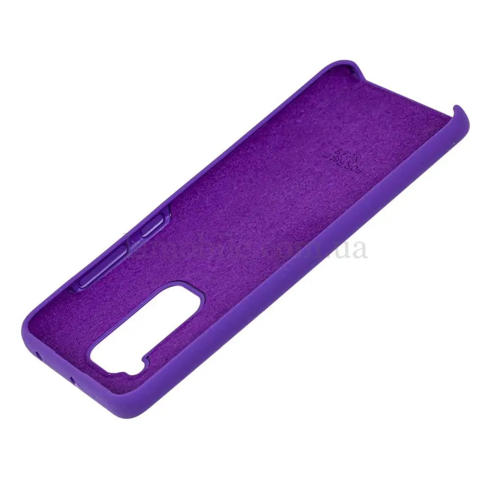 Чохол Silicone для Xiaomi Redmi Note 9 Premium фіолетовий