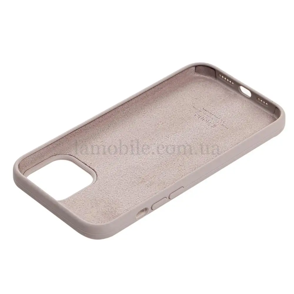 Чехол для iPhone 12 mini Silicone Full серый / lavender