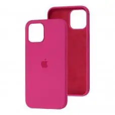 Чохол для iPhone 12 mini Silicone Full dragon fruit / малиновий