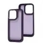 Чохол для iPhine 15 Pro Carbon style purple