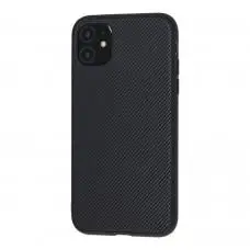 Чехол для iPhone 11 Fiber Logo черный