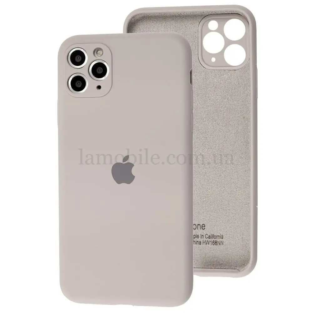 Чохол для iPhone 11 Pro Max Silicone Full camera блідо-рожевий