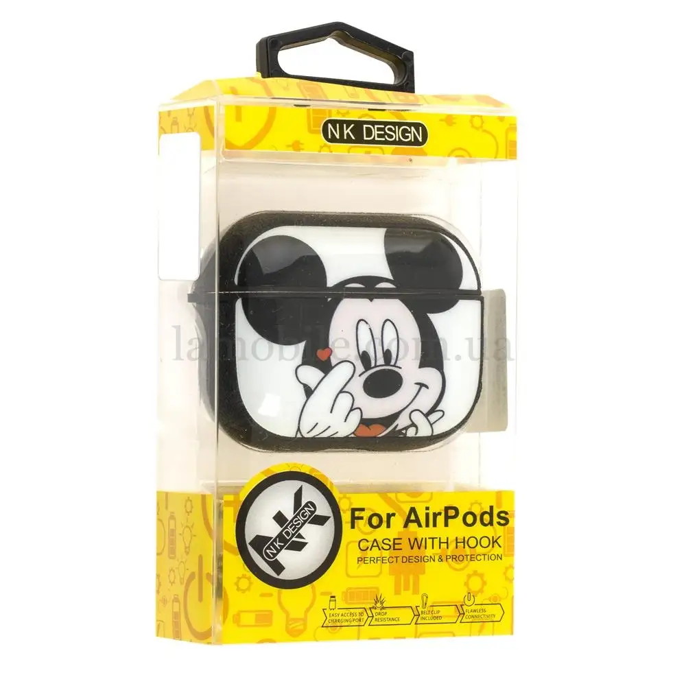 Чехол для AirPods Pro Young Style Mickey Mouse белый дизайн 2