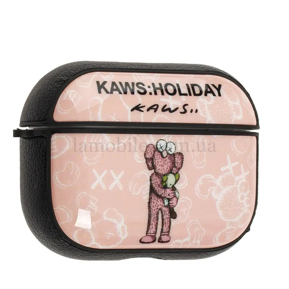Чехол для AirPods Pro Young Style kaws uniqlo светло розовый