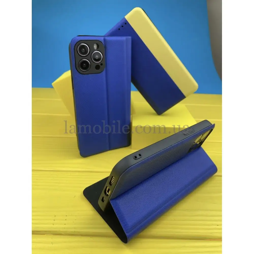 Чехол книга UA для Samsung Galaxy A33 5G желто-голубой