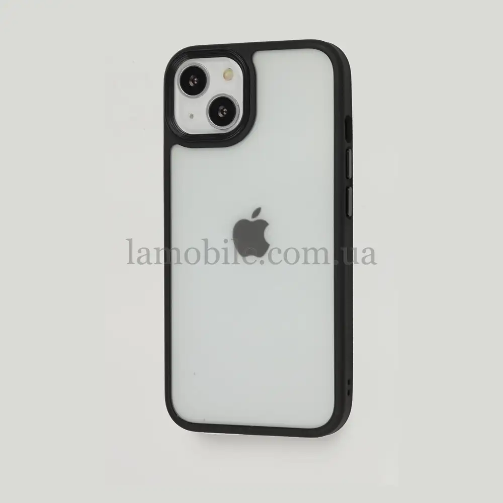 Чохол для iPhone 13 Shadow Matte Metal Buttons чорний