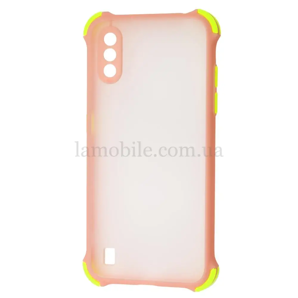 Чехол для Samsung Galaxy A01 (A015) LikGus Totu corner protection розовый